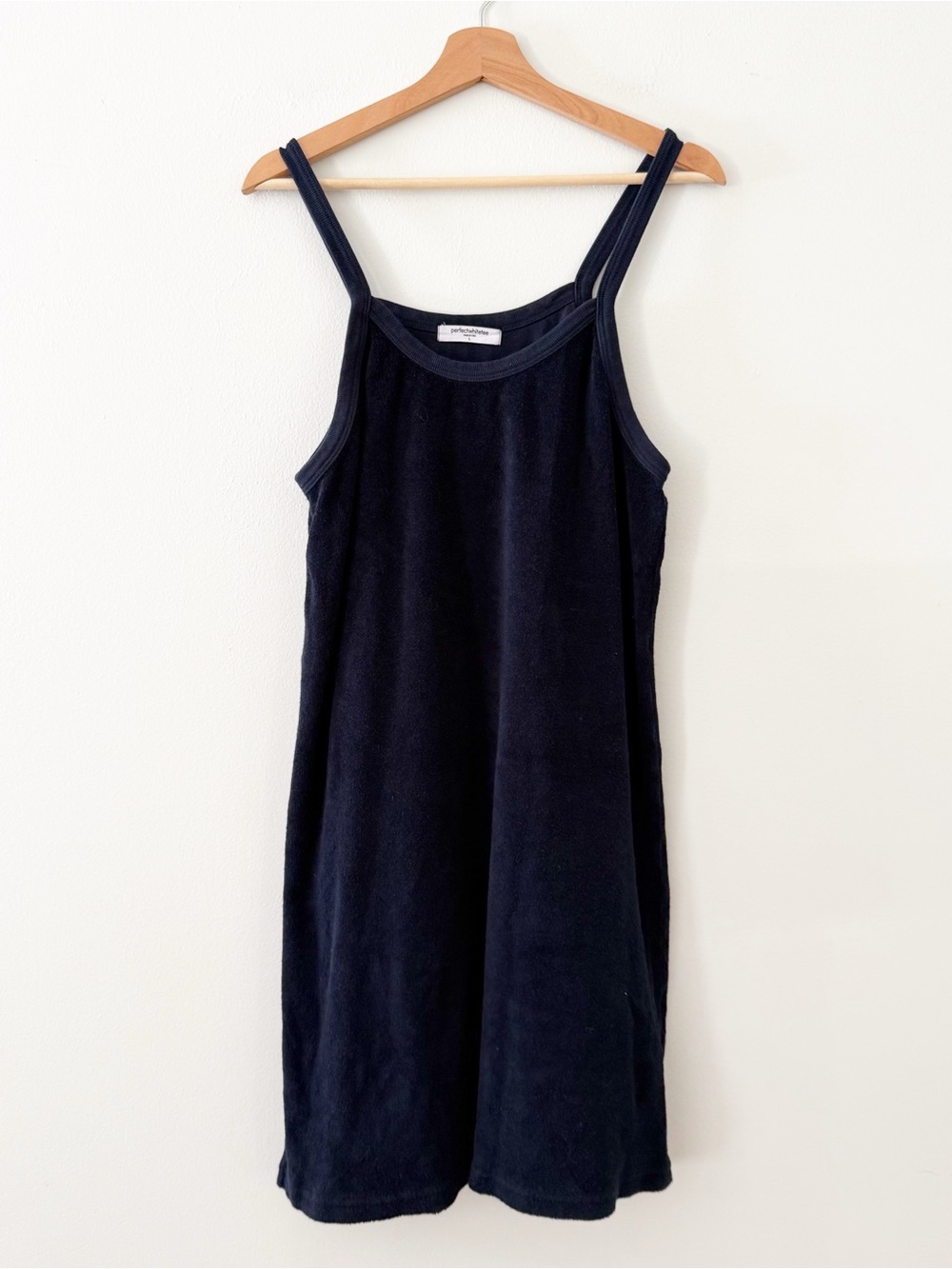 perfectwhitetee Black Sleeveless Mini Tank Dress